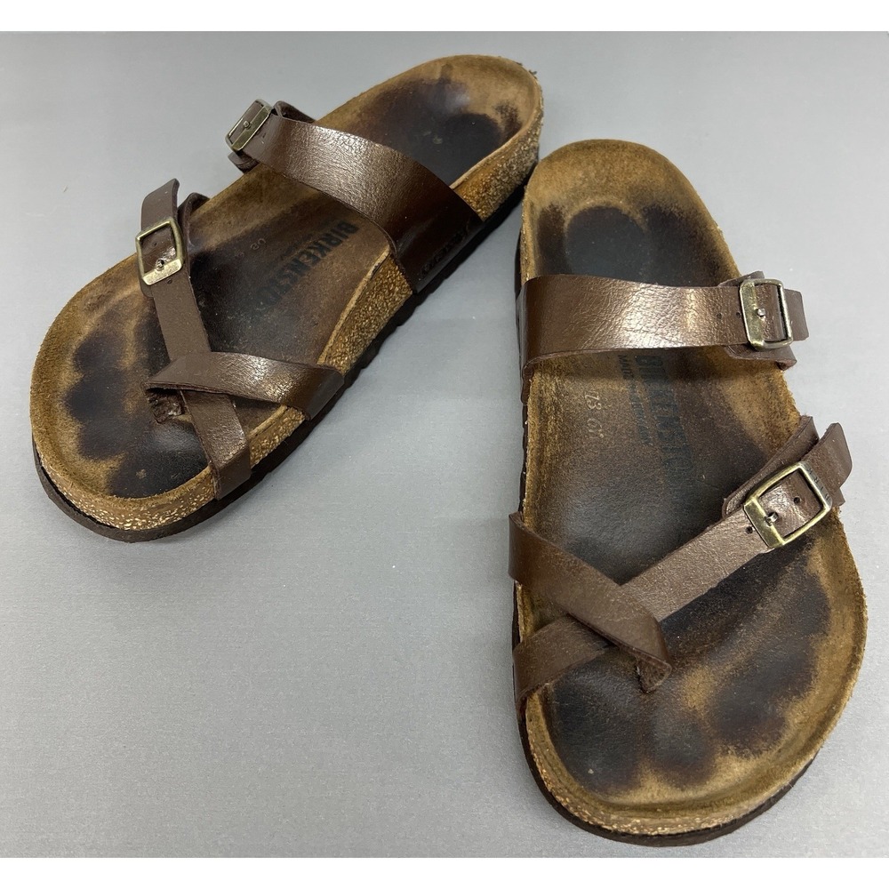 Birkenstock Womens Mayari Birko-Flor Thong Sandals Black Size 38 Regular - Picture 2 of 10